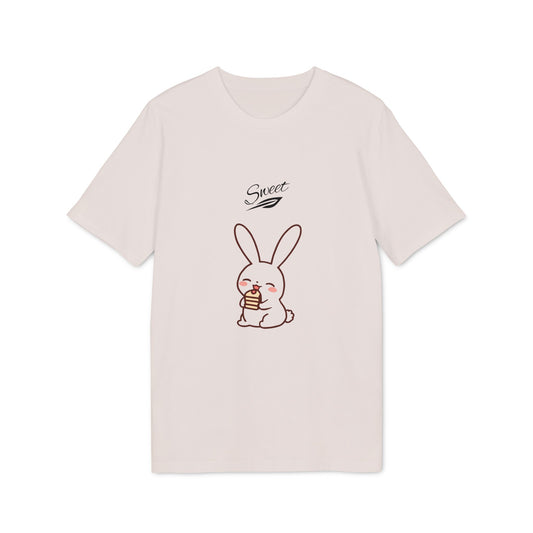 Cute Bunny Eating Ice Cream T-Shirt — Sweet Kawaii Graphic Tee
