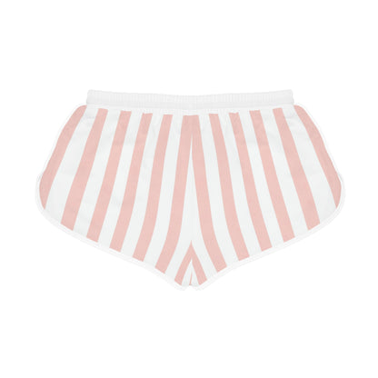 Striped CosyBubbles Lounge Shorts — Women's Pink Relaxed Sleep & Lounge Shorts