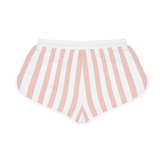 Striped CosyBubbles Lounge Shorts — Women's Pink Relaxed Sleep & Lounge Shorts